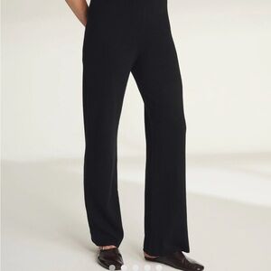 NAADAM black Signature Cashmere Straight Leg lounge Pant